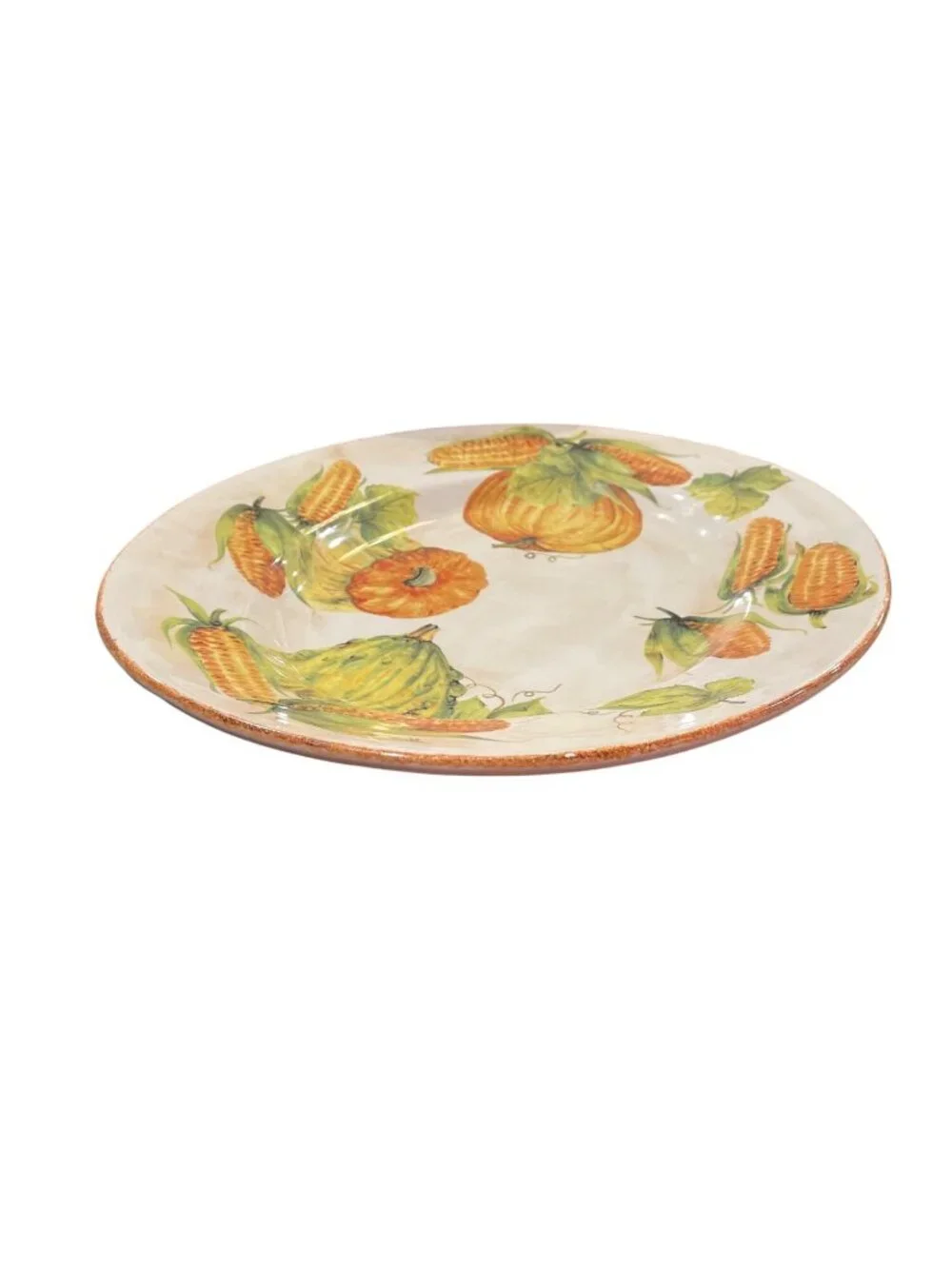 Sur La Table Italy made ceramic fall harvest corn platter dish SKU 10-240